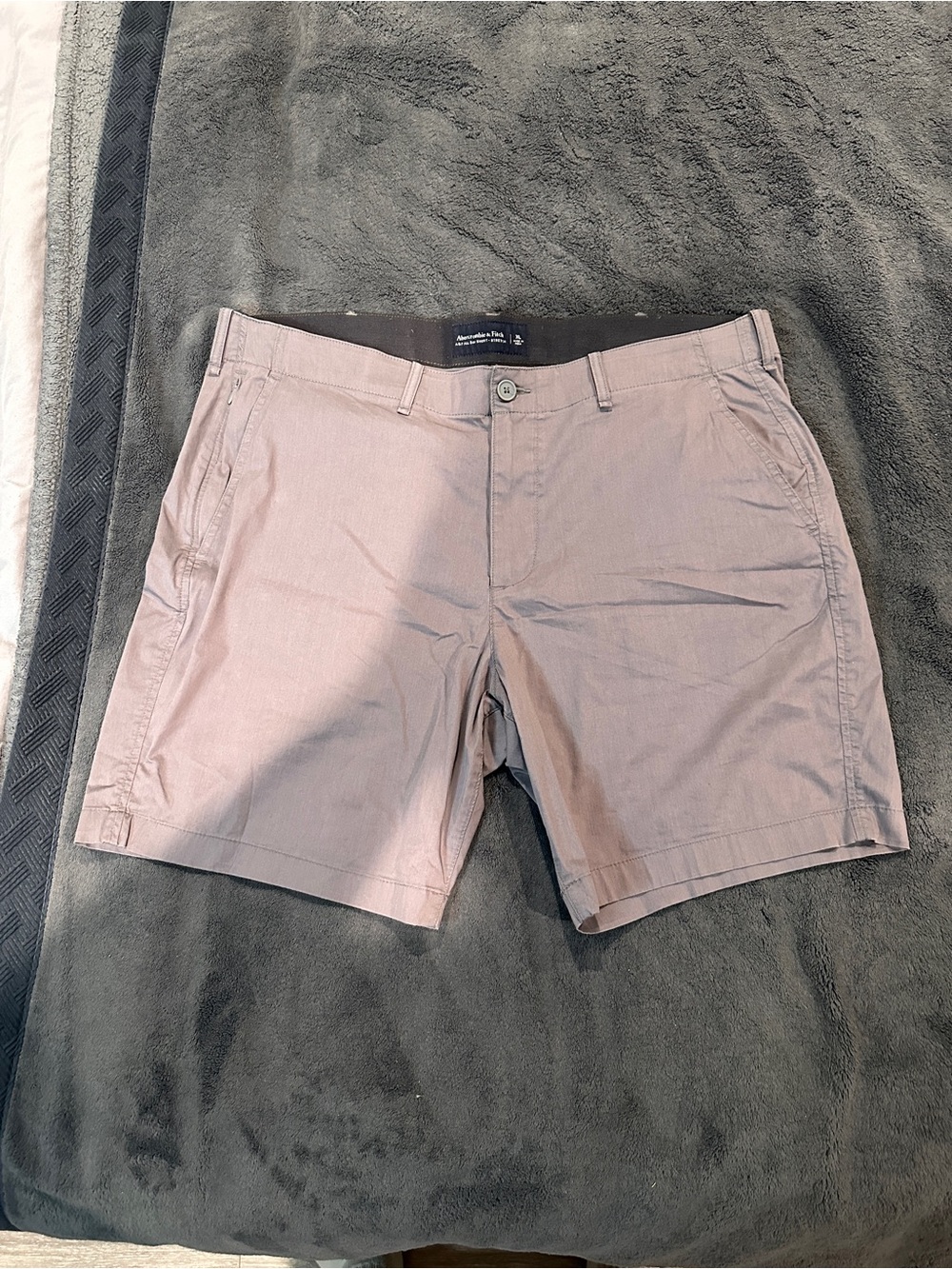 Abercrombie & Fitch Men's All Day Shorts Stretch Size XL Pre-Owned Gray
